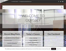 Tablet Screenshot of odysseyhealthclubs.com